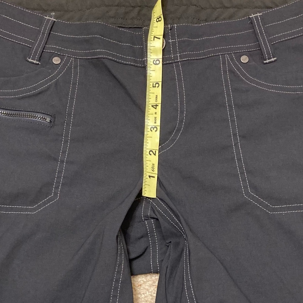 Kuhl Kliffside Air Roll Up Shorts Outdoor Hiking Gray Low Rise Women 10 Gorpcore - Picture 9 of 9